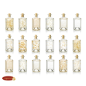 Shaker in vetro - Paillettes - Pepite - Quadrati - Cuori - Polvere ORO - ARGENTO