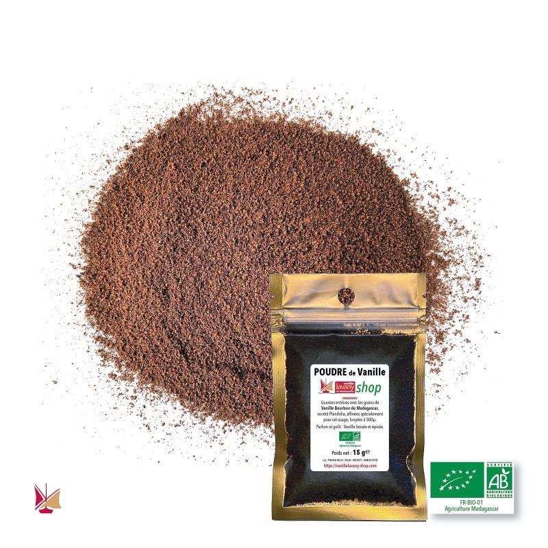 LAVANY Bourbon Bio-Vanillepulver aus Madagaskar