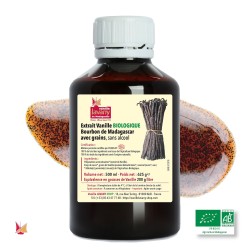 Extrait liquide de Vanille Biologique LAVANY en flacon de 500 ml - Poids net 625 g