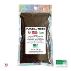 Poudre de Vanille LAVANY Biologique Bourbon de Madagascar - poids net 50 g