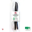 10 sachets of 2 pods of LAVANY Bourbon Organic Vanilla from Madagascar - Total 20 pods - Net weight 60 g